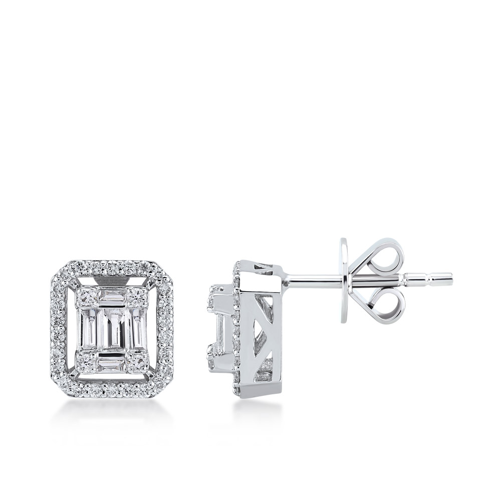 Baguette Diamond Earring